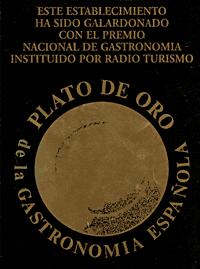 Plato de Oro de la Gastronomía Española